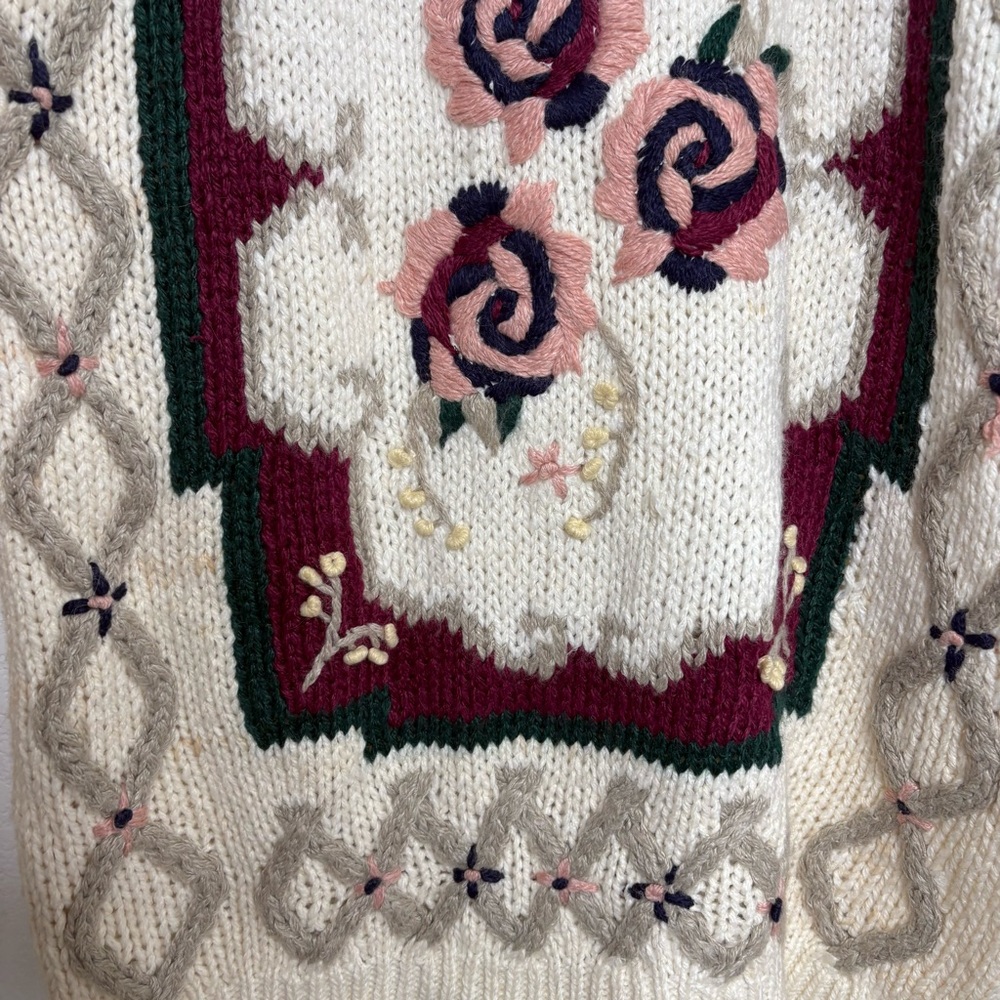 Vintage Colleen's Collections Grandma Core Chunky Oversized Sweater View 3
